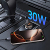 Tech-Protect CC01 carregador de carro de 2 portas USB-A / USB-C, PD 30W / QC 3.0, preto