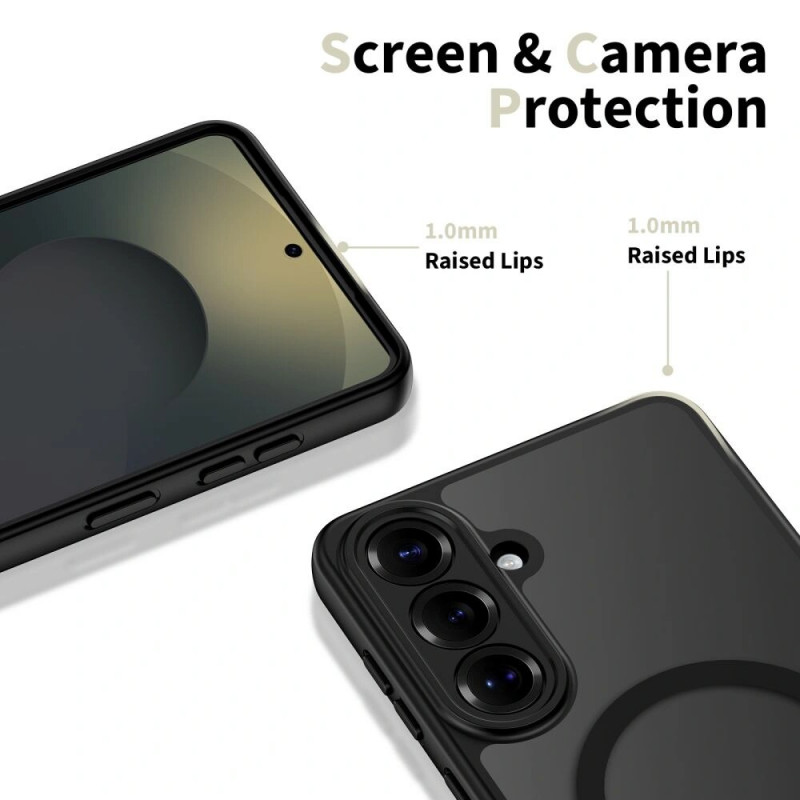 Capa Tech-Protect BasicMag MagSafe para Samsung Galaxy S26+, preto mate