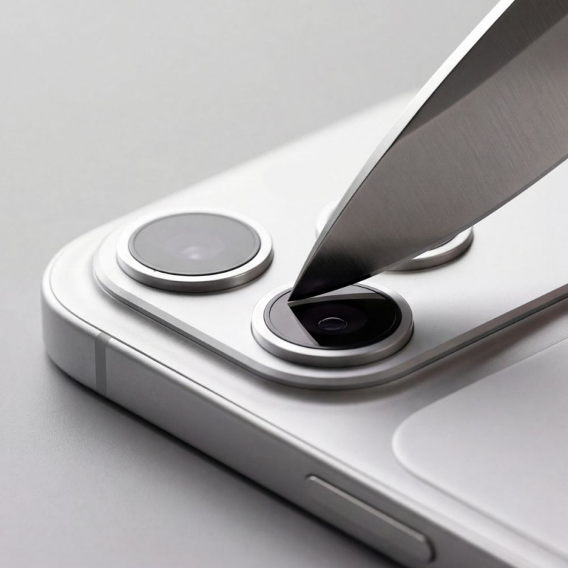 Protetor de lente da câmara Tech-Protect Camfull Fit+ para Apple iPhone 18 Pro, prateado