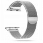 Tech-Protect MilaneseBand Apple Watch 4/5/6/7/SE 44/45 mm bracelete de aço inoxidável, prateado