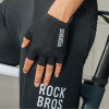 Rockbros TLS004 ROAD TO SKY luvas de ciclismo curtas amortecedoras L, pretas