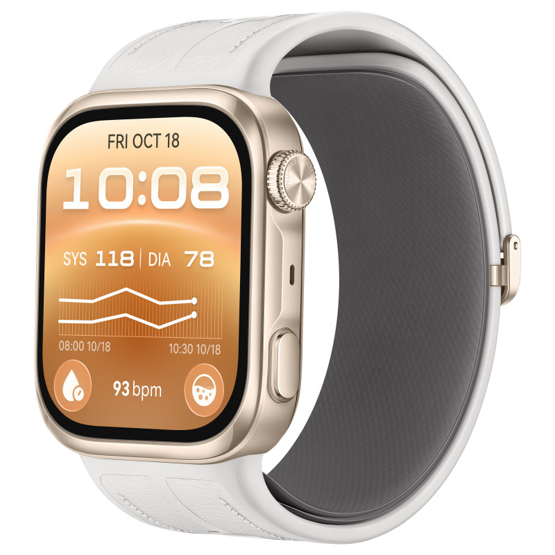 Huawei Watch D3 (Riva-B19) smartwatch, 46 mm, dourado/branco