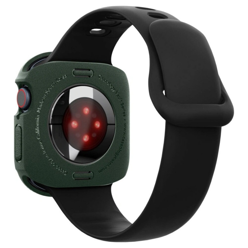Spigen Caseology Vault capa para Apple Watch 10 / 11 46 mm, Verde meia-noite