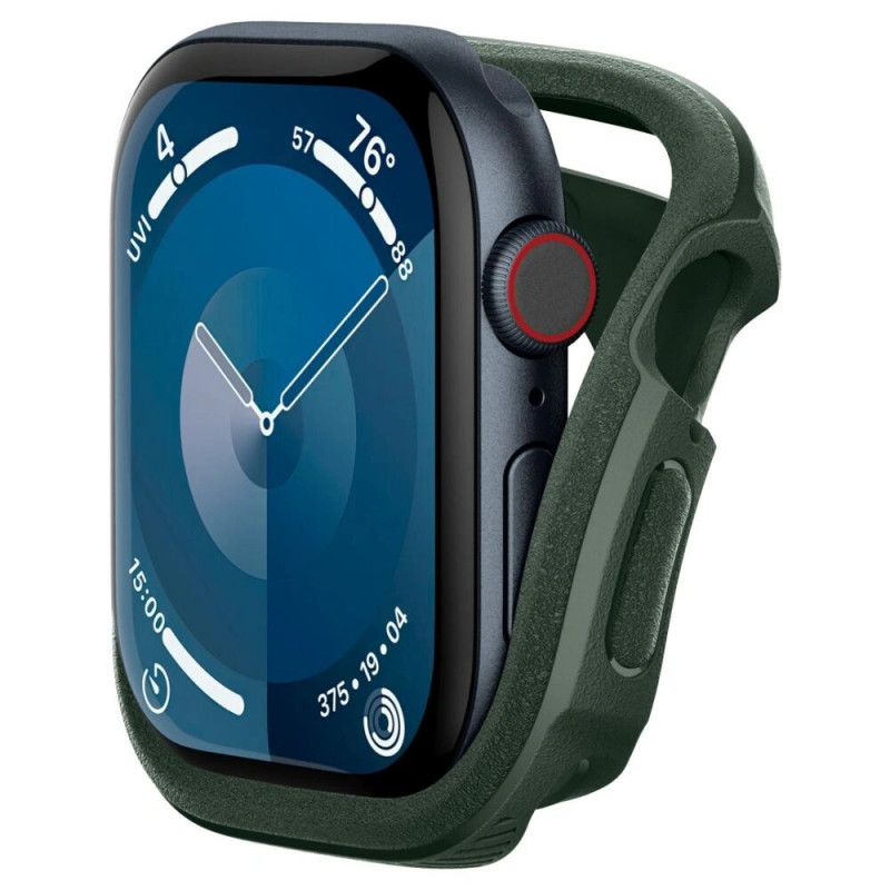 Spigen Caseology Vault capa para Apple Watch 10 / 11 46 mm, Verde meia-noite