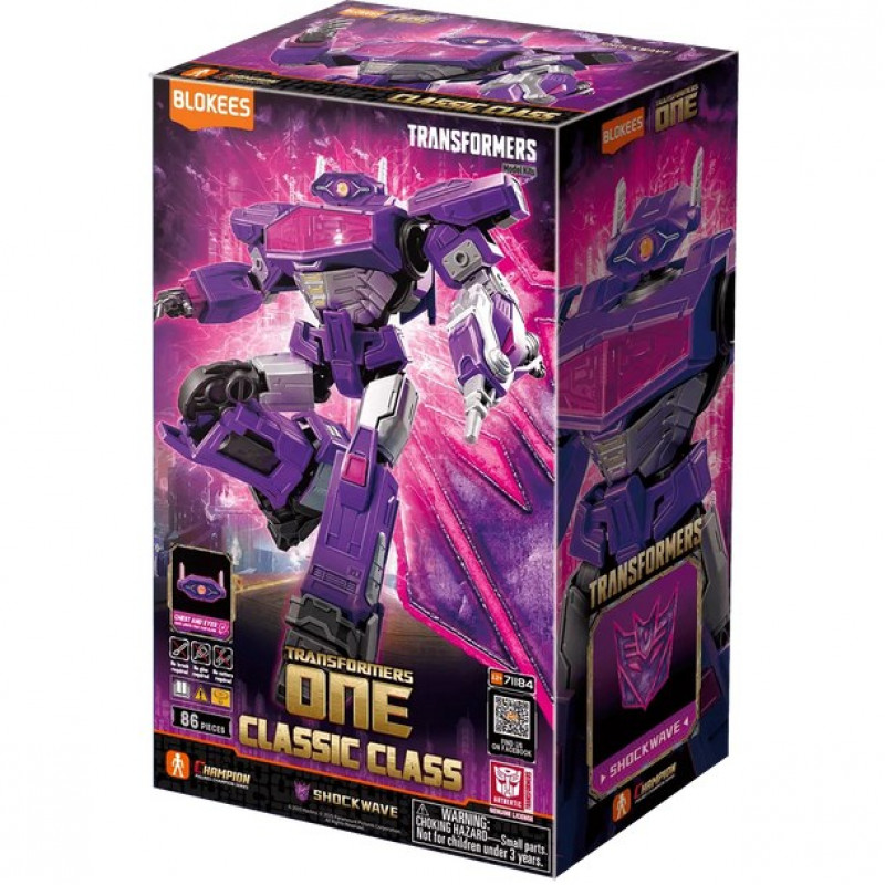 Blokees Transformers One Classic Class 18 Shockwave Figura colecionável 71184