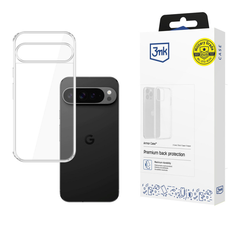 Capa 3MK Armor para Google Pixel 10 Pro XL, transparente