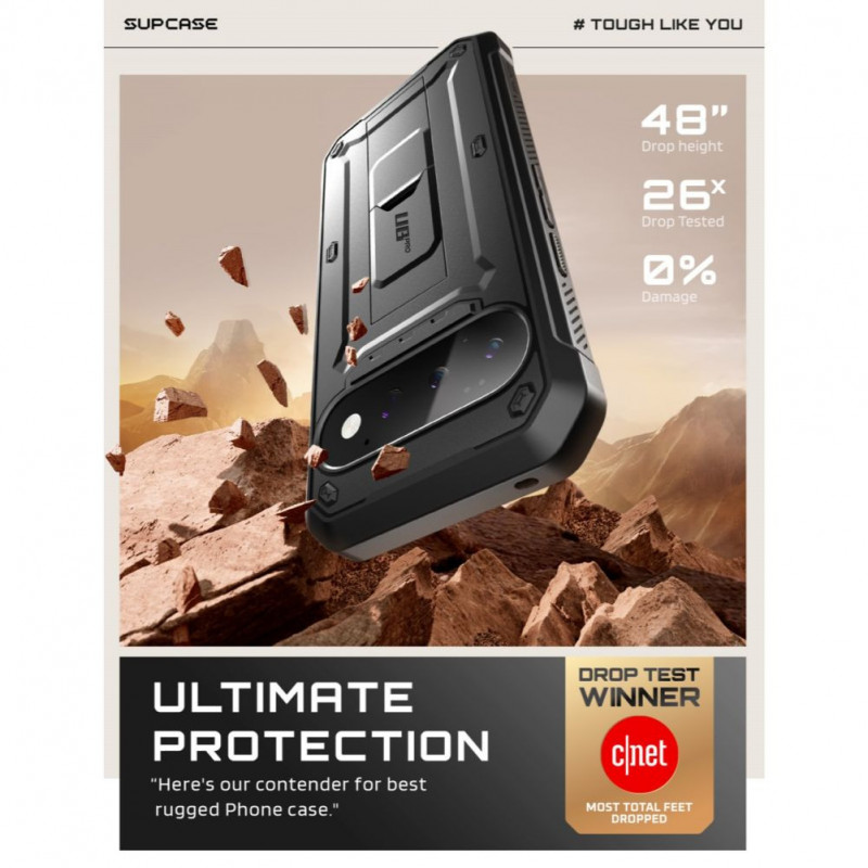 Capa Supcase Unicorn Beetle Pro para Google Pixel 11 Pro, Preta