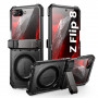 Supcase Unicorn Beetle Grip Mag MagSafe capa para Samsung Galaxy Z Flip 8, preta