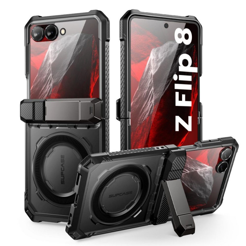 Supcase Unicorn Beetle Grip Mag MagSafe capa para Samsung Galaxy Z Flip 8, preta