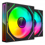 Tacens Mars Gaming MF3DPROX2 Ventoinhas de caixa de 12 cm para computador, ARGB, pretas, 2 unidades