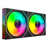 Tacens Mars Gaming MF3DPROX2 Ventoinhas de caixa de 12 cm para computador, ARGB, pretas, 2 unidades