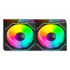 Tacens Mars Gaming MF3DPROX2 Ventoinhas de caixa de 12 cm para computador, ARGB, pretas, 2 unidades