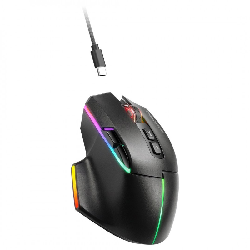 Tacens Mars Gaming MMW-VECTOR rato gaming sem fios, 12000 DPI, Bluetooth 5.4, 2.4 GHz