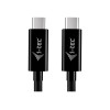 Cabo de carregamento USB-C i-tec, 1,8 m, USB Power Delivery até 100 W, preto