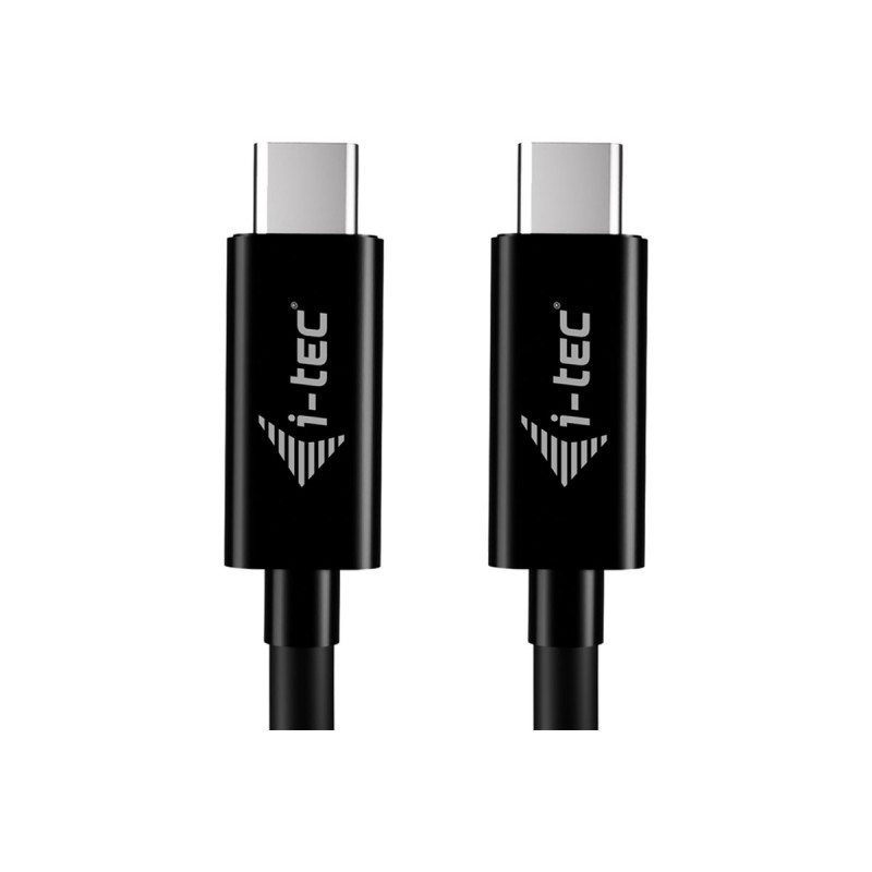 Cabo de carregamento USB-C i-tec, 1,8 m, USB Power Delivery até 100 W, preto