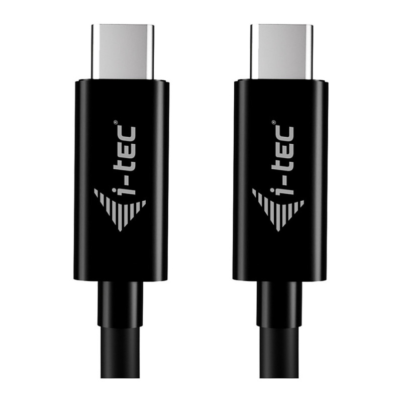 Cabo de carregamento USB-C i-tec, 1,8 m, USB Power Delivery até 100 W, preto