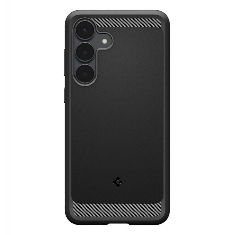 Spigen Capa Rugged Armor para Samsung Galaxy S25 FE, Preta Mate