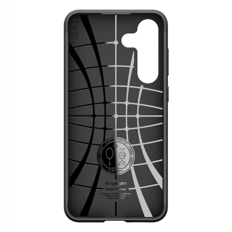Spigen Capa Rugged Armor para Samsung Galaxy S25 FE, Preta Mate