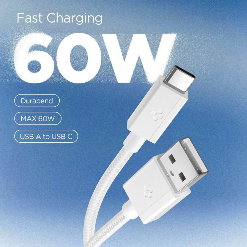 Spigen EB6015AC Essential cabo USB-C 60W 150 cm, branco