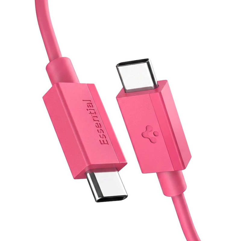 Spigen EB6010CC Cabo USB-C para USB-C Essential 60W 100 cm, Rosa