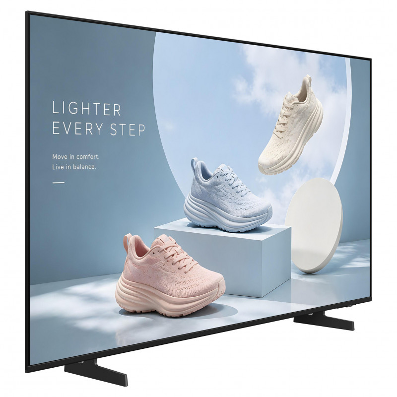 Samsung LH65BEHHLGUXEN BE65HX-H Smart TV de sinalização digital 4K UHD Crystal UHD de 65 polegadas, Tizen, preta
