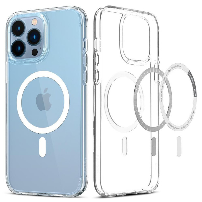 Spigen Ultra Hybrid Mag MagSafe Capa para Apple iPhone 13 Pro, Branca