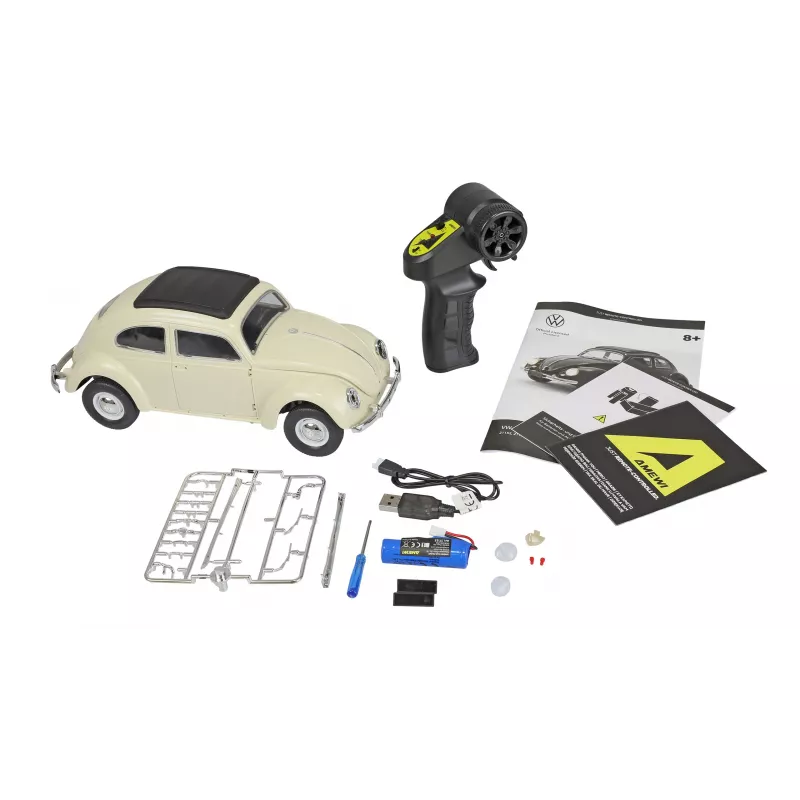Amewi VW Typ 1 1950 Beetle carro RC, 1:16, RTR, bege