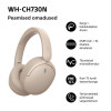 Sony WH-CH730N Auscultadores Bluetooth over-ear com microfone, bege
