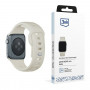 Pulseira de silicone 3mk para Apple Watch 42/44/45/49 mm, bege