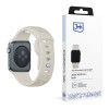 Pulseira de silicone 3mk para Apple Watch 42/44/45/49 mm, bege
