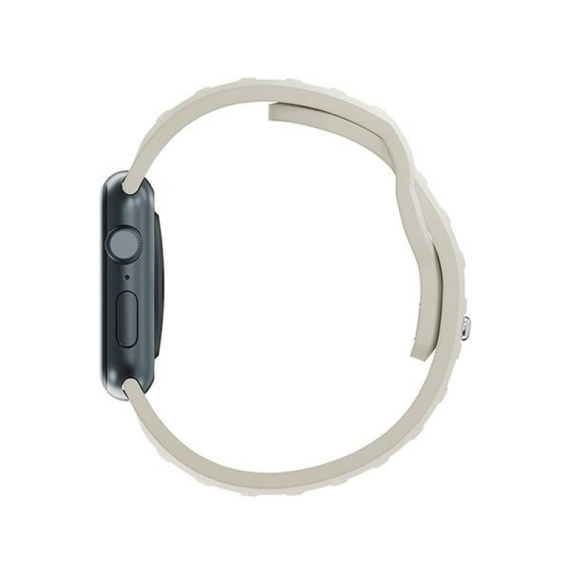 Pulseira de silicone 3mk para Apple Watch 42/44/45/49 mm, bege