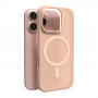 Capa de silicone MagSafe Puro Daylight para iPhone 16 Pro Max, bege
