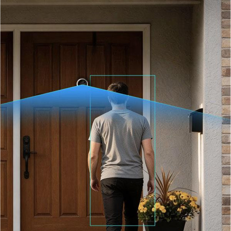 Ezviz CP4 visor de porta Wi-Fi de 4 MP, prateado