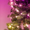 Twinkly Coroa pré-iluminada 50 LED RGB, fio verde, ficha tipo C, 60 cm