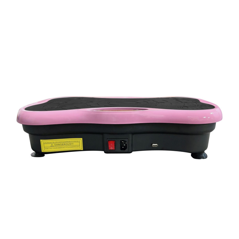 Plataforma de vibração para fitness Extralink Moonwalk SpinMove, 200 W, rosa