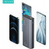 Power bank USAMS PB59 US-CD165 30000 mAh, 65 W, 2x QC3.0 + PD, preto, com cabo USB-C para USB-C