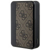Guess GUPB10DP4GEGW Power bank 10000 mAh, 18 W, 4G Leather Metal Logo, castanho