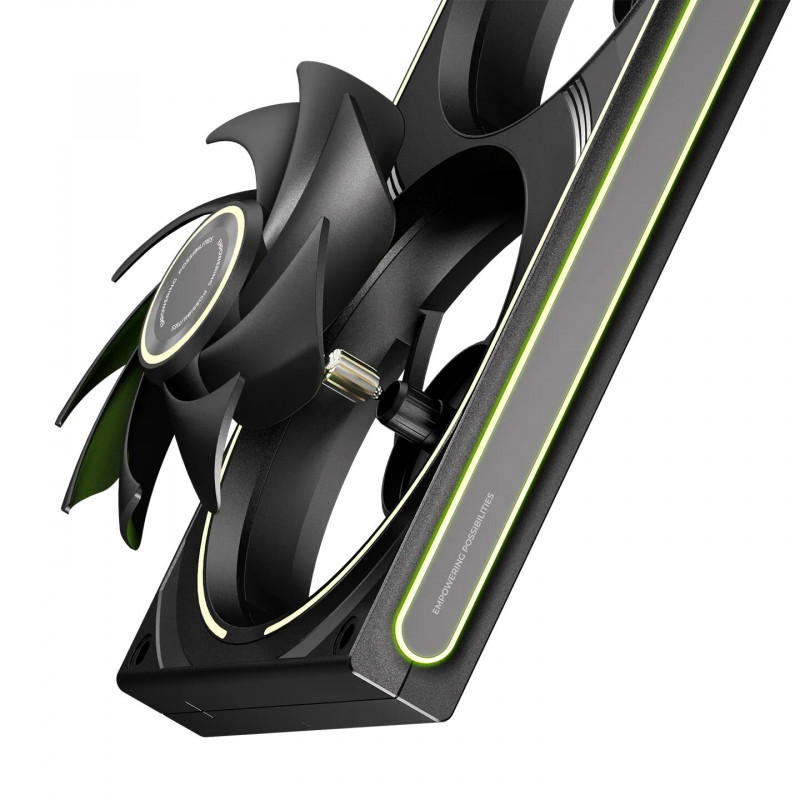 TRYX FOBR Ventoinha de caixa ARGB de 360 mm, PWM, 3-em-1, preta