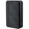 Guess GUPB10DP4GEGK Power bank 10000 mAh, 18 W, 4G Leather Metal Logo, preto