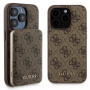 Guess GUBPM5P15X4GEMGW Capa rígida para Apple iPhone 15 Pro Max + power bank MagSafe 5000 mAh, 4G Metal Logo, castanha