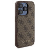 Guess GUBPM5P15X4GEMGW Capa rígida para Apple iPhone 15 Pro Max + power bank MagSafe 5000 mAh, 4G Metal Logo, castanha