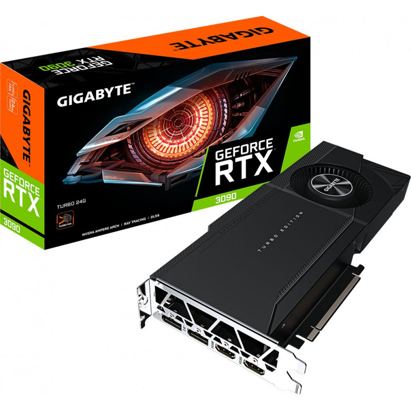 Placa gráfica Gigabyte GeForce RTX 3090 Turbo 24G, 24 GB, GV-N3090TURBO-24GD