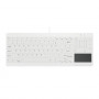Teclado USB Active Key AK-C7412, layout francês, branco