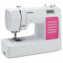 Máquina de costura Brother CS120WTS, rosa branco