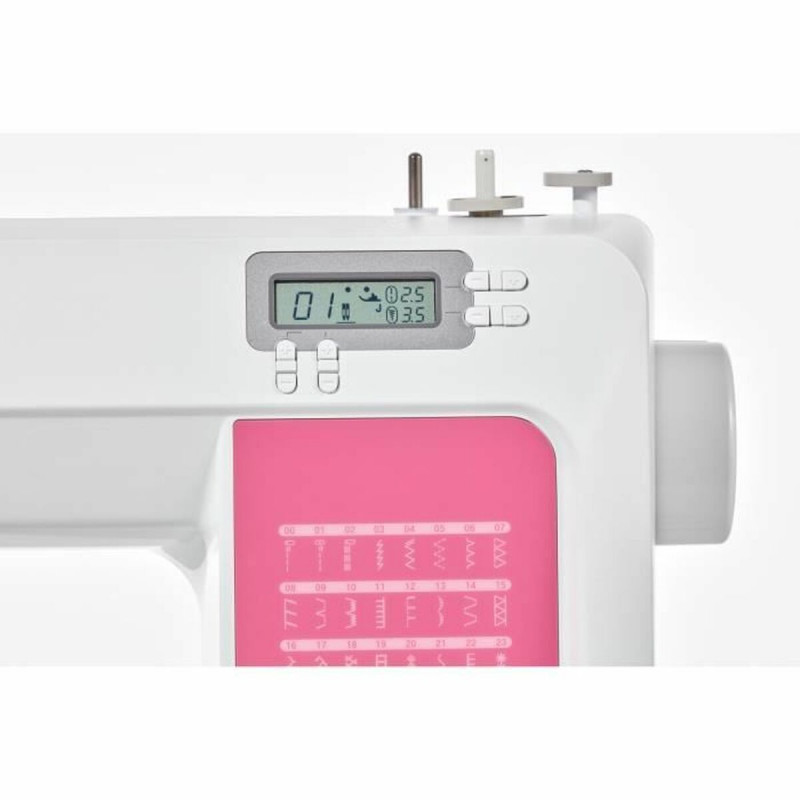 Máquina de costura Brother CS120WTS, rosa branco