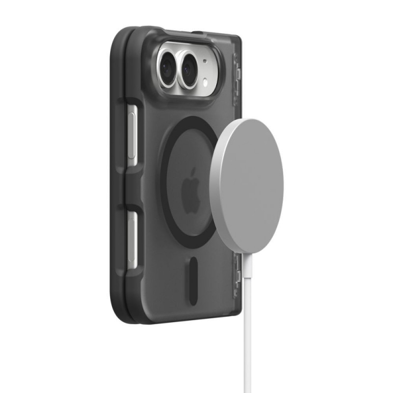 Capa Spigen Ultra Hybrid Pro MagFit para Apple iPhone Duo, Frost Black