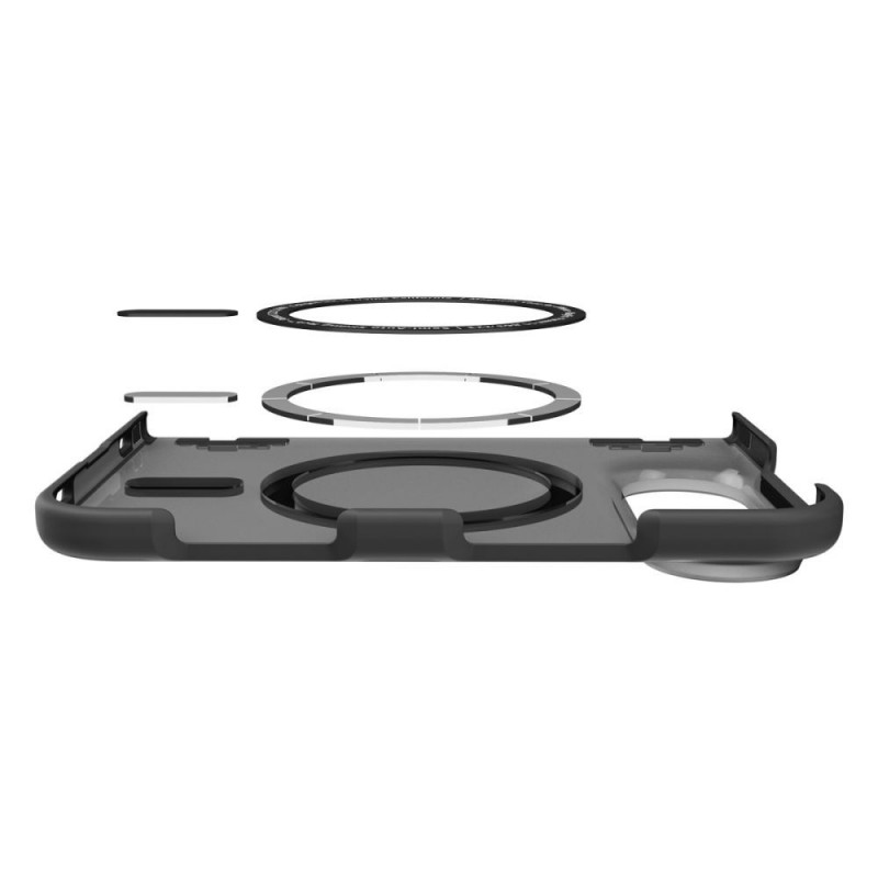 Capa Spigen Ultra Hybrid Pro MagFit para Apple iPhone Duo, Frost Black
