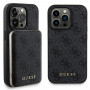 Guess GUBPM5P14L4GEMGK Conjunto capa rígida + powerbank MagSafe 5000 mAh para Apple iPhone 14 Pro, 4G Metal Logo, preto