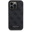 Guess GUBPM5P14L4GEMGK Conjunto capa rígida + powerbank MagSafe 5000 mAh para Apple iPhone 14 Pro, 4G Metal Logo, preto