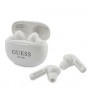 Auscultadores intra-auriculares sem fios Guess GUTWS1CWHTWS com estação de acoplamento, Bluetooth 5.0, branco